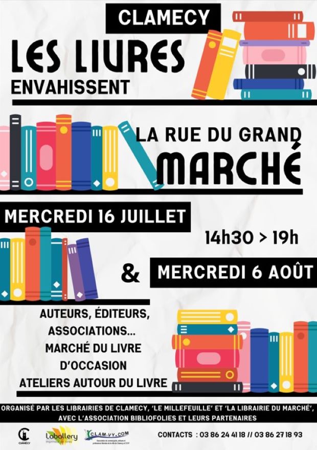 Castel-Comix march&eacute; aux livres de Clamecy 58 Ni&egrave;vre